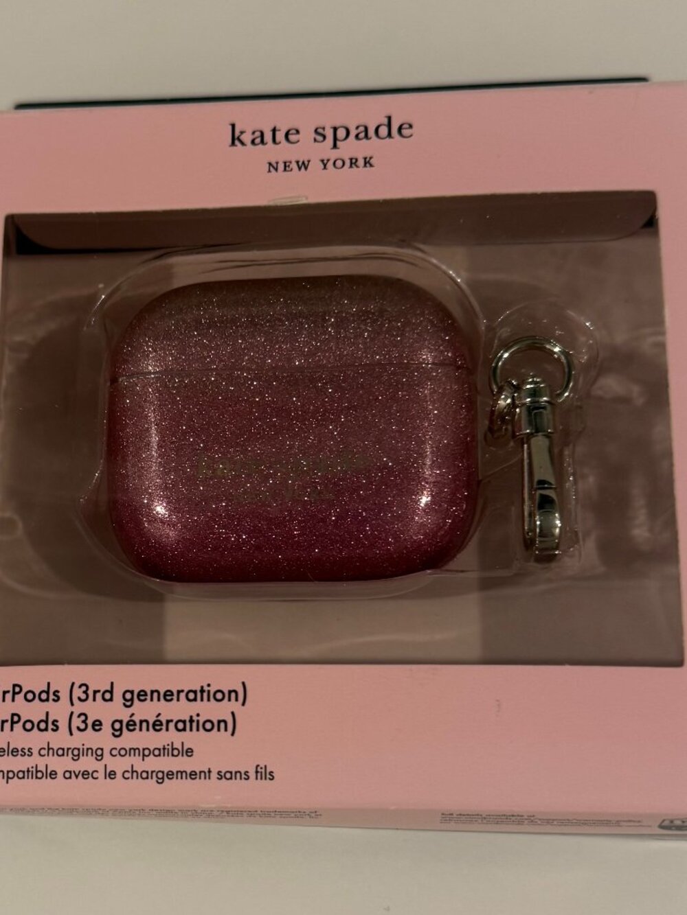kate spade Air Pod Case Generation 3 air pod rose ombre sparkle